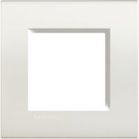 LivingLight - Placa Neutri cuadrada de 2 plazas blanca en tecnopolímero