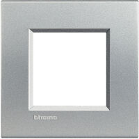 LivingLight - Placa Neutri cuadrada de tecnopolímero de 2 plazas