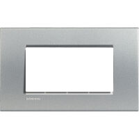 LivingLight - Placa Neutri cuadrada de tecnopolímero de 4 plazas