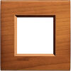 LivingLight - square Essenze plate in solid American cherry wood for 2 people