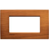 LivingLight - 4-seater square Essenze plate in solid American cherry wood