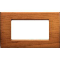 LivingLight - Plato Essenze cuadrado de 4 plazas de madera maciza de cerezo americano