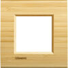LivingLight - plato Essenze cuadrado de madera maciza para 2 plazas de bambú