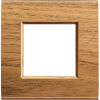 LivingLight - plato Essenze cuadrado de madera maciza 2 plazas nogal nacional