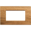 LivingLight - placca Essenze quadra in legno massello 4 posti noce nazionale