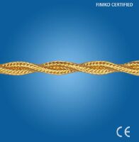 Silk gold twisted cable mm 2x0.50 