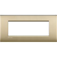 LivingLight Air - 7-seater Lucenti plate in satin gold metal