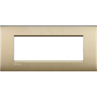LivingLight Air - 7-seater Lucenti plate in satin gold metal