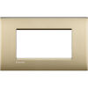 LivingLight Air - Placa de metal Lucenti de 4 plazas en oro satinado