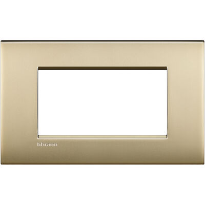 LivingLight Air - Placa de metal Lucenti de 4 plazas en oro satinado