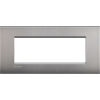 LivingLight Air - Placa de metal Lucenti de 7 plazas en níquel satinado