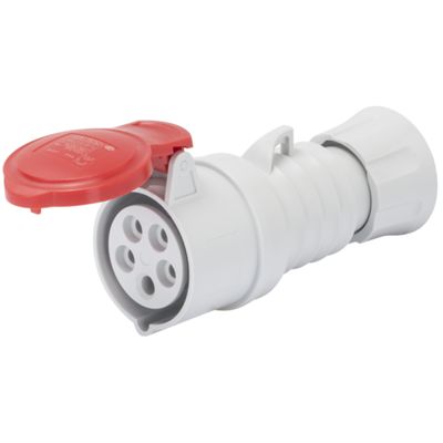 Prise de courant rouge 3P+T 16A 220V 6H IP44 CR