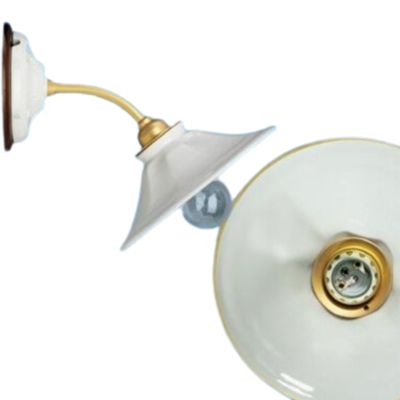 Godet gold line wall light ø180