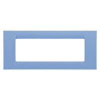 Sistema Gewiss GW22166 - placa de 6 módulos azul cielo