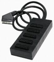 5-socket scart power strip with cable