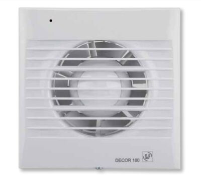 DECOR-100 CR timed wall-mounted helical extractor fan