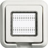 LivingLight Bianco - supporto e placca 2 posti IP 55