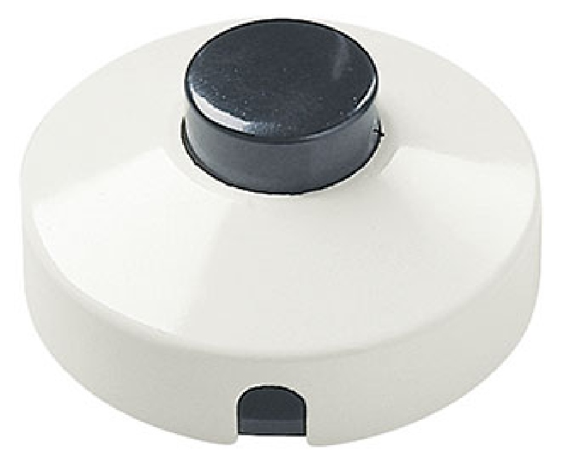 Interruptor de pedal blanco