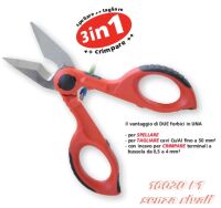 Wire stripping scissors and cable cutters with safetybox