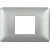 Matix - Metallics plate in technopolymer 2 places, silver colour