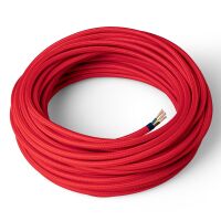 Câble H03 3G0.75 recouvert de soie rouge - 050m
