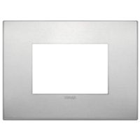 Vimar 19653.15 Arke - 3-module natural aluminum plate