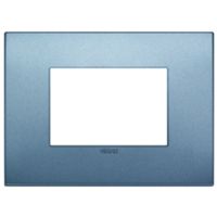 Vimar 19653.76 Arke - Placa 3 módulos en azul mate