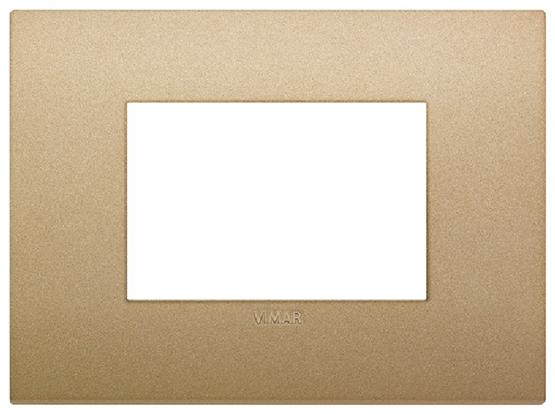 Vimar 19653.78 Arke - 3-module plate in matt gold