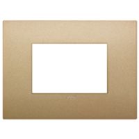 Vimar 19653.78 Arke - 3-module plate in matt gold