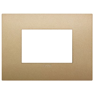 Vimar 19653.78 Arke - Plaque 3 modules en or mat