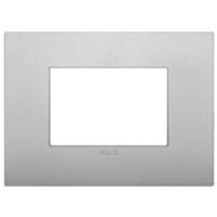 Vimar 19653.79 Arke - 3-module plate in matt silver