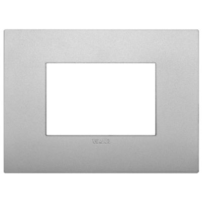 Vimar 19653.79 Arke - 3-module plate in matt silver