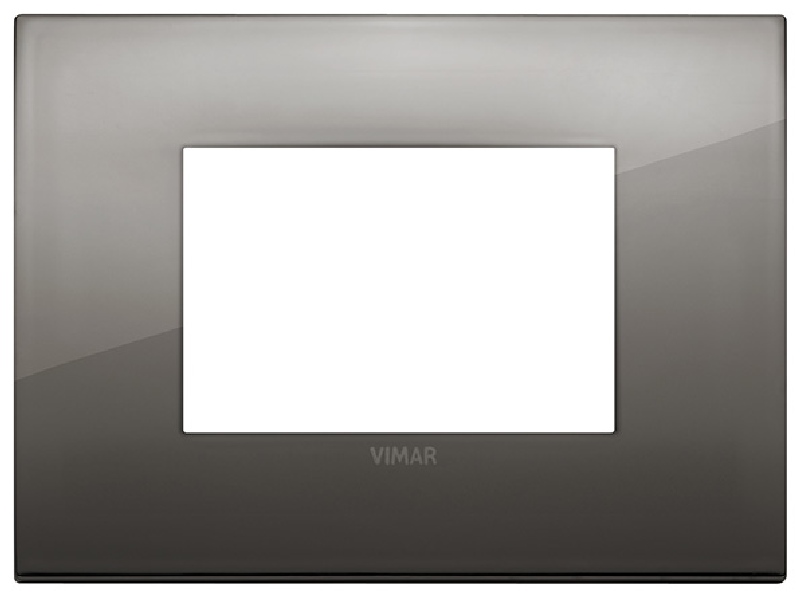 Vimar 19653.09 Arke - 3-module black chrome plate