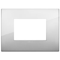 Vimar 19653.03 Arke - placca 3 moduli argento