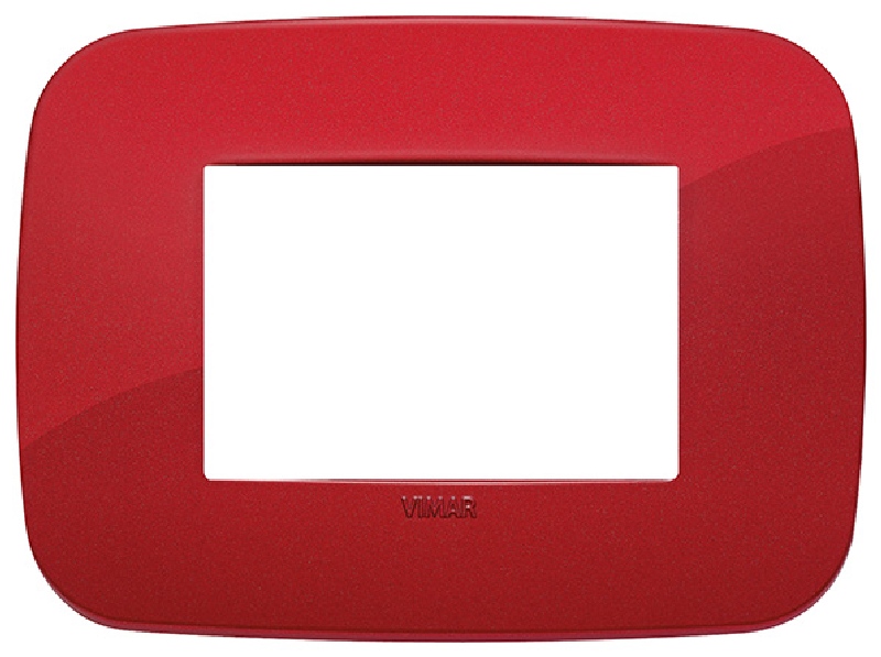 Vimar 19683.85 Arke - 3-module plate in matt red