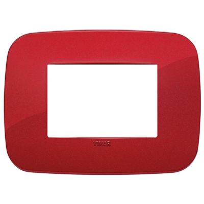 Vimar 19683.85 Arke - 3-module plate in matt red