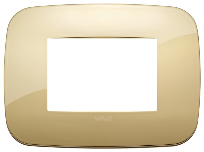 Vimar 19683.27 Arke - placca 3 moduli oro
