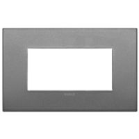 Vimar 19654.02 Arke - Placa 4 módulos en pizarra mate
