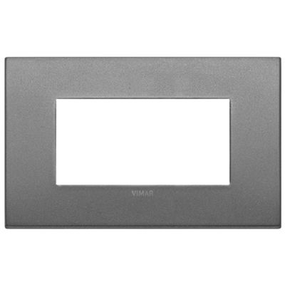 Vimar 19654.02 Arke - Placa 4 módulos en pizarra mate