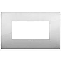 Vimar 19654.03 Arke - placca 4 moduli argento