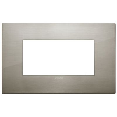 Vimar 19654.08 Arke - 4-module brushed steel plate
