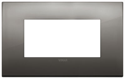 Vimar 19654.09 Arke - placca 4 moduli cromo nero