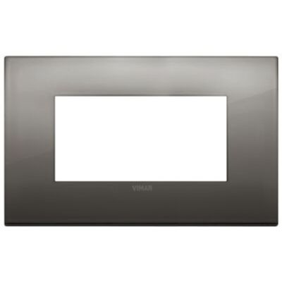 Vimar 19654.09 Arke - placca 4 moduli cromo nero
