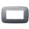 Vimar 19684.61 Arke - Placa 4 módulos gris ahumado