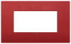 Arke - placca Classic Color-Tech in tecnopolimero 4 posti rosso matt