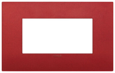 Vimar 19654.75 Arke - 4-module plate in matt red