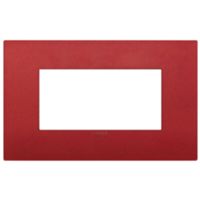 Vimar 19654.75 Arke - Placa 4 módulos en rojo mate