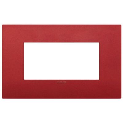 Vimar 19654.75 Arke - Plaque 4 modules en rouge mat