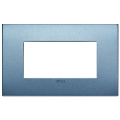 Vimar 19654.76 Arke - Placa 4 módulos en azul mate