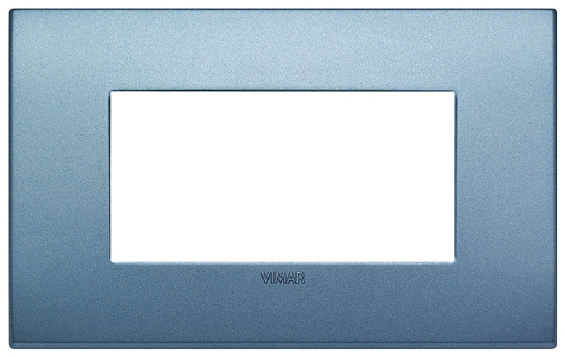 Vimar 19654.76 Arke - placca 4 moduli blu matt